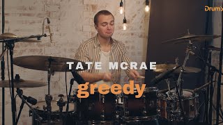 Drum Cover  Tate McRae  greedy [upl. by Auqenwahs]