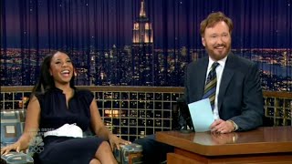 Regina Hall on quotLate Night with Conan OBrienquot  1708 [upl. by Hgierb]