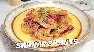 The Best Blackened Salmon Shrimp And Grits Recipe  Must Try Tonight [upl. by Nyraf]