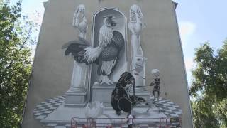 Nowy mural na Racławickiej [upl. by Quillan]