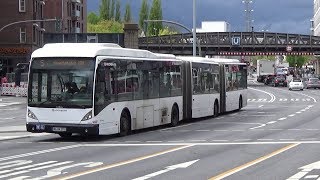 XXLBusse – Giganten auf Hamburgs Straßen Linie 5 Van Hool AGG300 Mercedes CapaCity L [upl. by Keg]