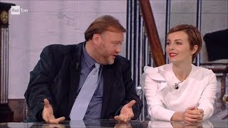 Violante Placido e Stefano Fresi  Che tempo che fa 07012018 [upl. by Scheider]