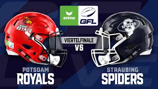 ERIMA GFL 2022 Potsdam Royals  Straubing Spiders  Viertelfinale [upl. by Andras]