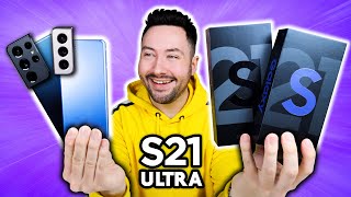 Jai les Galaxy S21 et Ultra en avantpremière  UNBOXING [upl. by Aihsot]