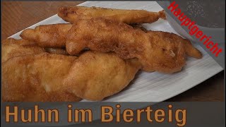 Huhn im Bierteig Heiß und fluffig [upl. by Hillell]