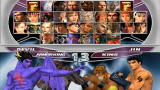 Tekken Tag Tournament All Characters PS2 [upl. by Daub373]