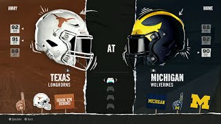 EA CFB 25  Texas Longhorns  Michigan Wolverines  2024 Schedule [upl. by Hilten]