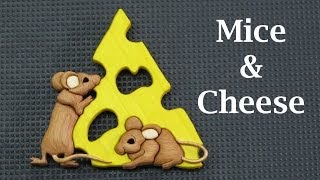 Mice amp Cheese Wood Intarsia [upl. by Tebasile]