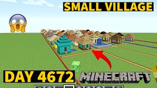 I build Small Village in Minecraft Creative mode 2024 Day 4672 [upl. by Ellinet33]