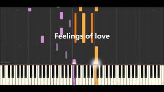 Feelings  Richard Clayderman  Piano tutorial [upl. by Oigile]