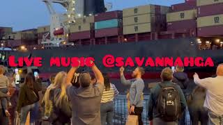 Live music at Riverstreet Savannah Georgia positivity christmas music laikenlove [upl. by Galer]