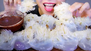 ASMR CHÂN SỨA  RAW JELLYFISH EATING SOUNDS  LINHASMR [upl. by Masha]