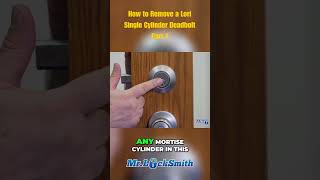 How to Remove a Lori Single Cylinder Deadbolt Part 1 [upl. by Leoni]