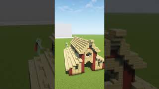 Horse Stable minecraftminecraftshorts minecraftbuilding minecrafter minecraftbuilds farming [upl. by Anilatac]