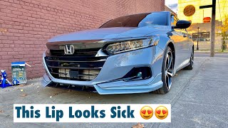 Yofer Front Lip On My 2022 Honda Accord 20T [upl. by Attenod]