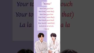 Home bts lyrics [upl. by Elsey]