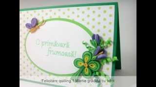 Felicitări quilling de 1 Martie [upl. by Orten]