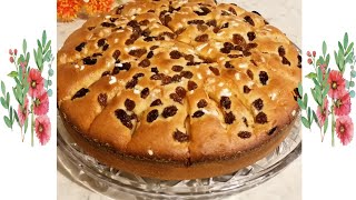 TORTA DI MELE E UVETTA sofficissima  ricetta facile e veloce كيكة التفاح والزبيب خطيرة سهلة التحضير [upl. by Polinski]