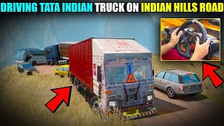 Driving Tata Indian Truck With Heavy Load On Hills Gameplay With Logitech G29 [upl. by Allemac]