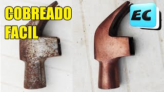 ✔ DOS METODOS DE COBREADO POR GALVANOPLASTIA Desafio de canal LAMANETA [upl. by Rawdon]