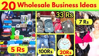 20 Wholesale Business Ideas In India  Low Investment Wholesale Business [upl. by Ode]