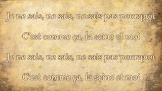 Vanessa Paradis  La Seine Lyrics [upl. by Ellene]