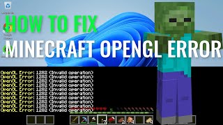 HOW TO FIX MINECRAFT OPENGL ERROR 1282 INVALID OPERATION [upl. by Carita524]