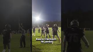 Reece Clermont 2 TD Highlight mv pride football nh sports hightlights highlight friday [upl. by Joeann]