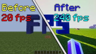 BEST FPS BOOST SETTINGS FOR LOW END PCS MINECRAFT [upl. by Aiekahs421]