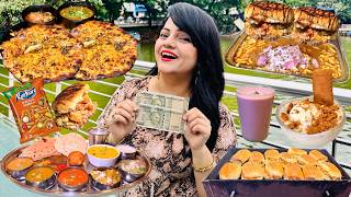 Living on Rs 1000 for 24 Hours Challenge  Thane Food Challenge [upl. by Stent]