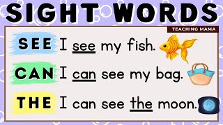 Sight Words Level 1 Part 3  of • the • a [upl. by Annaigroeg]