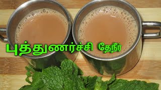 Pudhina Tea Recipe  Mint Milk Tea Pudina Tea in Tamil  Healthy Tea [upl. by Dixon]