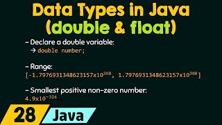 The double and float Data Types in Java [upl. by Manlove]