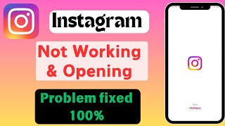 How To Fix Instagram App Not working Problem 2024  fix Instagram not opening problem solved [upl. by Lothar15]