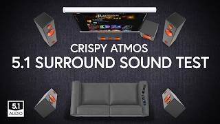 Crispy 51 Atmos Surround Sound Audio Test DD [upl. by Alleahcim]