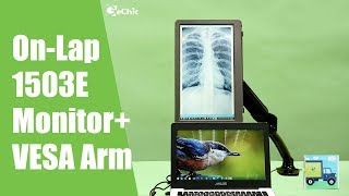 How to Mount Portable Monitor onto VESA 100 Arm GeChic [upl. by Enelaj]