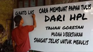 membuat papan tulis dari hpl [upl. by Ordnassela]