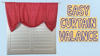 Easy Curtain Valance  The Sewing Room Channel [upl. by Ness523]