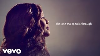 Mandisa  The One He Speaks Through Lyric Video [upl. by Assili]