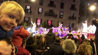 Día de los Reyes Magos  Three kings  Barcelona 2017 [upl. by Aneg]