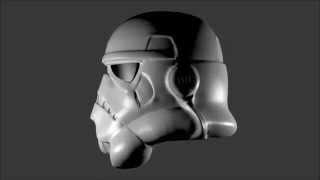 3D Printable full scale StormTrooper Helmet [upl. by Kermy221]