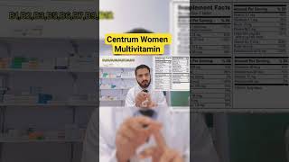 Centrum Women Multivitamin Part 1 multivitamins womenhealthtips centrumwomen pharmacist [upl. by Idarb]