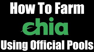 How To Farm Chia Using Official POOLS  Hard Drive Mining Guide [upl. by Gnet]