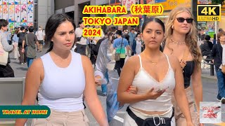 4k hdr japan travel 2024  Walk in Akihabara（秋葉原）Tokyo Japan  Relaxing Natural City ambience [upl. by Keeley]