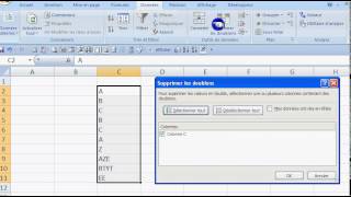 excel supprimer les doublons [upl. by Helsa265]