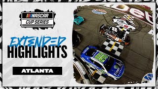 Crazy race photo finish  Extended Highlights from Atlanta  NASCAR [upl. by Nylannej78]