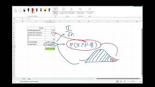 Distribución muestral de la media usando funciones de Excel y Geogebra [upl. by Lewanna]