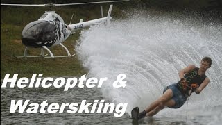 RotorWay Helicopter amp Waterskiing [upl. by Anihsit]