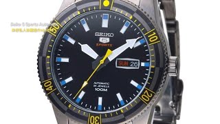 SEIKO 5 SPORTS AUTOMATIC 朱仔私人珍藏推介《停產款舊裝盾牌logo👍大直徑44m 黃秒針✨》Hk1898😳tel 9669 9429🎉 市場罕見 [upl. by Atsyrt]