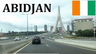 Driving around Abidjan 2023 MixTape  Côte dIvoire West Africa Beautiful City [upl. by Nnaeirelav]